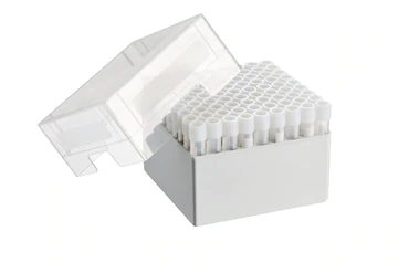 艾本德儲存盒 9 × 9, 可放置 81  個螺旋蓋（凍存）管， 4  –  5  mL，2  件，高 102  mm，4  英寸，聚丙烯材料，可耐受最低 -86  °C，可高溫高壓滅菌，帶蓋子并具有