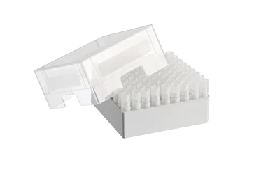 艾本德儲存盒 9 × 9, 可放置 81  個螺旋蓋（凍存）管， 3   mL，2  件，高 76  mm，3  英寸，聚丙烯材料，可耐受最低 -86  °C，可高溫高壓滅菌，帶蓋子并具有數(shù)字字母標(biāo)識